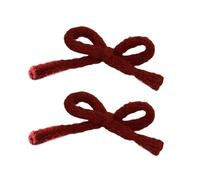 XINGLIDA Fermaglio per capelli a forma di fiocco, 2 pezzi, lavorato a maglia, accessorio per capelli (R#)
