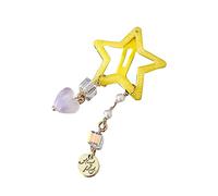 XINGLIDA Fermaglio per capelli con stelle colorate, per ragazze e donne, graziose mollette a forma di stella, clip a scatto alla moda (Y#)