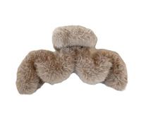 XINGLIDA Fermaglio per capelli ondulato in peluche, a banana, antiscivolo, per ragazze (CF#)