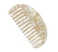 XINGLIDA Pettine per capelli a denti larghi, spazzola districante antistatica in acetato leopardato (G#)