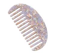 XINGLIDA Pettine per capelli a denti larghi, spazzola districante antistatica in acetato leopardato in marmo (A#)