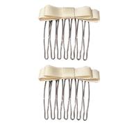 XINGLIDA Pettine per capelli con fiocco a nastro, per ragazza, fermaglio per capelli per donne, frangia laterale, strumento per lo styling dei capelli (BG#)