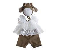 XINGLIDA Scapaci In Pizzo Outfit Fotografico Gonna In Cotone Rivestimento In Cotone Vestito Per Le Orecchie Del Cappello Bambini Bambini Ritratti Studiato Abiti Fotografici