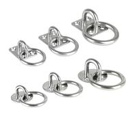 Xinglongs Anello di supporto sicuro per cavalli, set da 5 pezzi, piastra per capanno da giardino, hardware marino, graffetta, anello con gancio, imbottitura in acciaio inox