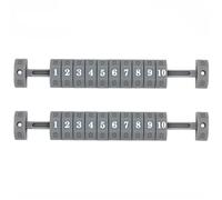 Xinglongs Contapunti per calcio balilla, 10 pezzi, universale, leggero, per segnare il calcio balilla, resistente ABS (grigio)