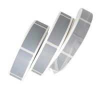 Xinglongs Etichette adesive da grattare, 1000 pezzi/rotolo, colore grigio, per copertina di cartoline, cartoline, messaggi, matrimoni, giochi, adesivi, 1 rotolo