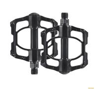 Xinglongs Pedali per bicicletta, 1/2 paia, larghi, piatti, facili da installare (nero, 1 paio)