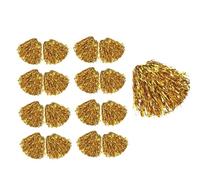 Xinglongs Pompon da cheerleader da 8-200 pezzi, per squadre sportive, tifo, danza, spettacoli teatrali, carnevale, celebre (oro, 120 pezzi)