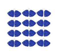 Xinglongs Pompon da cheerleader in plastica metallizzata, 10-300 pezzi, pompon da cheerleade per feste di sport e balli (blu, 30 pezzi)
