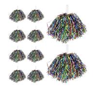 Xinglongs Pompon da cheerleader riutilizzabili in plastica ad alta visibilità, resistenti all'invecchiamento, non sbiadiscono, per riunioni sportive all'aperto, 20 pezzi