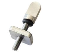 Xinglongs Viti per pinne per tavola da surf, M4, confezione da 4, viti a | Viti a testa zigrinata in acciaio inox resistenti per cambiare rapidamente le pinne della tavola da surf senza attrezzi