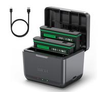 XINGLT per Insta 360 x4 batteria ricaricabile agli ioni di litio Kit, 2500 mAh con caricatore per Insta 360 X4 accessori (2 batterie + caricatore