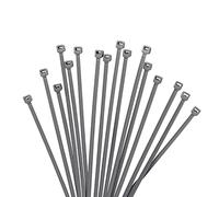 XINGO 1000 fascette stringicavo con cerniera, in nylon di alta qualità, con resistenza di 8,2 kg, in nylon nero autobloccante, per interni ed esterni (15,2 cm, argento)