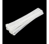 XINGO 50 fascette stringicavo in nylon, resistenti, resistenti ai raggi UV, resistenti ai raggi UV, chiusure lampo in nylon autobloccanti, per interni ed esterni (45,7 cm, bianco)