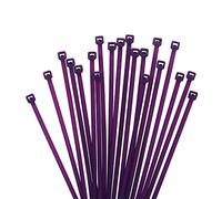 XINGO Confezione da 1000 Viola Fascette di Qualità per Uso Industriale, 200mm x 2,5mm, Fascette in Plastica Regolabili Multiuso per Uso Interno ed Esterno