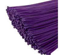 XINGO Confezione da 1000 Viola Fascette plastica di Qualità per Uso Industriale, 200 mm x 4,8mm, Fascette in Plastica Regolabili Multiuso per Uso Interno ed Esterno