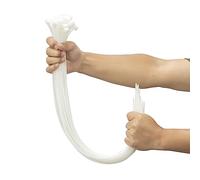 XINGO Fascette con cerniera, resistenti, fascette in plastica ultra resistenti con resistenza alla trazione di 80kg, grandi fascette stringicavo xtra lunghe fascette (650mm x 9mm, Bianco)