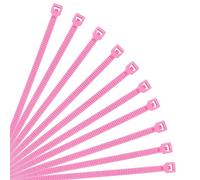XINGO Fascette in nylon con chiusura lampo autobloccanti per cavi di sicurezza, forza minima 18,1 kg, confezione da 500 pezzi, (200mm x 3.6mm, Fucsia)
