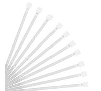 XINGO Fascette in nylon con chiusura lampo autobloccanti per cavi di sicurezza, forza minima 18,1 kg, confezione da 500 pezzi, (200mm x 3.6mm, Bianco)