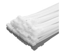 XINGO Fascette per cavi resistenti da 100 cm (confezione da 100), nylon di alta qualità, con resistenza alla trazione di 54,4 kg, fascette autobloccanti in nylon nero per interni ed esterni (bianco)…