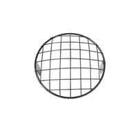 XingPuBhD Protezione Fari Per Universale Per 7 Pollici Faro Protezione Copertura In Metallo Retrò Moto Griglia A Maglie Paralume Griglia Faro(Black)