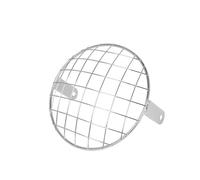 XingPuBhD Protezione Fari Per Universale Per Triumph Da 7 Pollici In Metallo Per Griglia Di Protezione Del Faro Per Moto Retrò La Protezione Griglia Faro(Dark Grey)