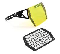 XingPuBhD Protezione Fari Per V-STROM Per 1050XT Per DL1050A Per VSTROM1050 Per DL 1050 2019 2020 2021 Pannello In PVC Per Protezione Faro Anteriore Per Moto Griglia Faro(Yellow - Grille)