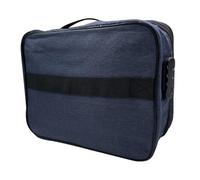 XINGSUI 1 Pezzi Cartella Portadocumenti A4,Organizzatore di file espandibile,Organizzatore di documenti portatili,Con blocco a combinazione,per Ufficio e Scuola(blu navy)