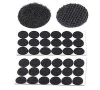 XINGSUI 18Pcs Ancora per tappeti, Gancio e Passante per Moquette, Adesivo Antiscivolo con Clip per Moquette, Adesivo Antiscivolo per Cuscino Fisso per Moquette (Nero, Rotondo)