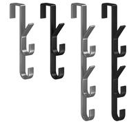 XINGSUI 4 Ganci per porte, ganci da appendere sopra la porta, appendiabiti verticale, gancio verticale per porte, utilizzabile in ingressi, soggiorni, camere da letto, bagni e cucine