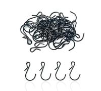 XINGSUI 40 Pezzi Ganci, Rimovibile Gancio Appendiabiti, Multifunzionale in Metallo Ganci Cucina, per Giardino, Cucina, Bagno, Camera da Letto, Officina, Magazzino (Nero)
