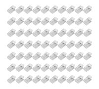 XINGSUI 70 Pezzi Clip in plastica,Clip a Molla Biadesive,Molla Trasparente Clip,Clip trasparenti,per foto,per foto, sciarpe, ufficio, scuola(Senza colla)