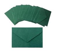 XINGSUI 80 Pezzi 14,13 * 2,75 Pollici Vintage Bustes Carta Kraft, Piccolo Buste da Lettera, Semplice Flip Buste per Partecipazioni, per Biglietti Auguri, Regali, Lettere Minuscole (Verde Scuro)