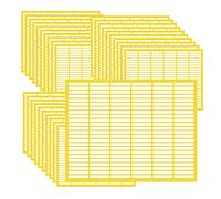 XINGSUI Etichette Adesive-4320 Pezzi 5 x 34 mm Etichette Adesive Multiuso,Etichetta Piccole per Casa e Ufficio(30 foglio)