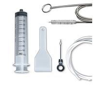 XINGSUI Kit di pulizia del foro di scarico del frigorifero da 5 pezzi, strumento di draga del frigorifero, dispositivo di rimozione del foro di scarico della spazzola per la pulizia del frigorifero