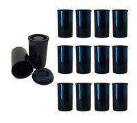 XINGSUI Lattine di pellicola di plastica da 12 pezzi, lattine di pellicola per fotocamera con coperchi, mini contenitori, piccoli contenitori scientifici e gadget per la caccia al tesoro (nero)