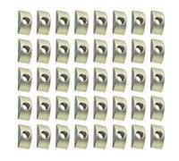 XINGSUI Set di 40 rondella mobili dado connettore,Mezza Luna Pad Dadi Distanziatore,per collegare mobili,diametro del buco 8 mm(bronzo)