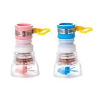 XINGSUI Ugello per rubinetto girevole a prova di schizzi da 2 pezzi, dispositivo per il risparmio dell'acqua del rubinetto, utilizzato in cucina, bagno e doccia pieghevole (2 colori)