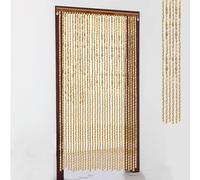 XINGWANGG Tenda con Perline in Legno Naturale,Tende per Porte Sospeso,Moschiera a Pannello per Interno,per corridoio Finestra, Persona,Personalizza,Larghezza x Altezza (60cm x 230cm(60 Linee))