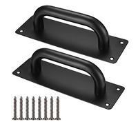 Xingwenhao Door Handle Pull Push Door Plate, Door Push Plate Handles, Heavy Duty Barn Door Pulls, Cabinet Drawer Push Pull Handles for Kitchen Cabinet Drawer Sliding Door Handles (199x65mm)