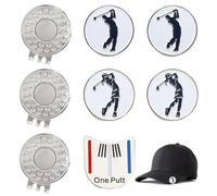 XingyLi Set di 8 pennarelli da Golf con Clip magnetiche per Cappello, Accessori Divertenti per Attrezzi da Golf, Pennarello per Palla, Adatti a Golf, Borsa per Cappello, prezioso Set Regalo per