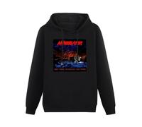 XINGYUE STAR Annihilator Set The World On Fire Hoody Unisex Ptinted Hoodies Long Sleeve Men's Hooded with Pocket Black XL