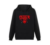 XINGYUE STAR Asphyx Hoody Unisex Ptinted Hoodies Long Sleeve Men's Hooded with Pocket Black XL
