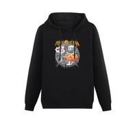 XINGYUE STAR Helloween 2018 Pumpkins United World Tour Hoody Unisex Long Sleeve Hooded with Pocket Black XXL