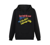 XINGYUE STAR Levon Helm & The RCO all-Stars Hoody Unisex Ptinted Hoodies Long Sleeve Men's Hooded with Pocket Black S