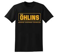 XINGYUE STAR Ohlins Racing Suspension T-Shirt Graphic Tee Mens Shirt Unisex Tee Black L