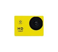 XINHAN 2022 Nuova Fotocamera d'azione, 1 2MP HD 1080p 32 GB 140D Macchina Fotografica Impermeabile Subacquea, telecamere del Casco for motocicli -Guarda Il filmato(Yellow)