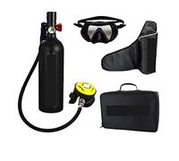 XINHAN Attrezzatura Subacquea Respiratore da Immersione Portatile for Il Tempo Libero All'aperto for Adulti Dotato di Bombola di Ossigeno da 1 Litro Utilizzo più Sicuro(Black Suit C)