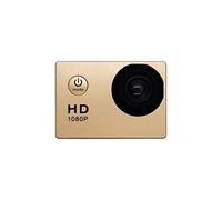 XINHAN Fotocamera d'azione all'aperto, 1080p Pieno HD, 4K 30FPS Schermo Mini, Casco Sport for la Registrazione Impermeabile DV. Camera di Alta qualità -Guarda Il filmato(Golden)
