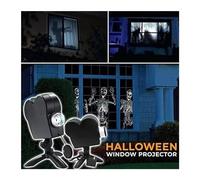 XINHAN Proiettore olografico for Feste di Natale di Halloween Notti spettrali 12 Film Mini proiettore for Interni for Esterni a LED con treppiede for Home Theater - Proiettore per Le Feste